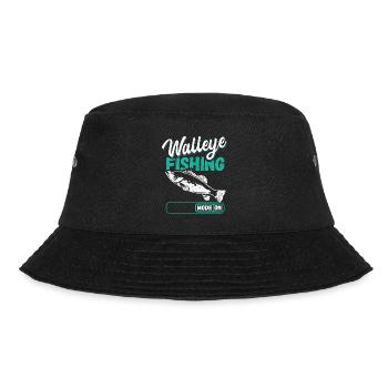 Zander Angler Fishing Fishing Gift - Bucket Hat - black - Front - Lela (165cm)
