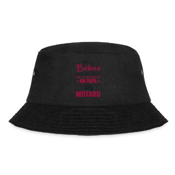 Babys haben am besten einen Biker-Papa - Bucket Hat - Schwarz - Vorne - Lela (165cm)