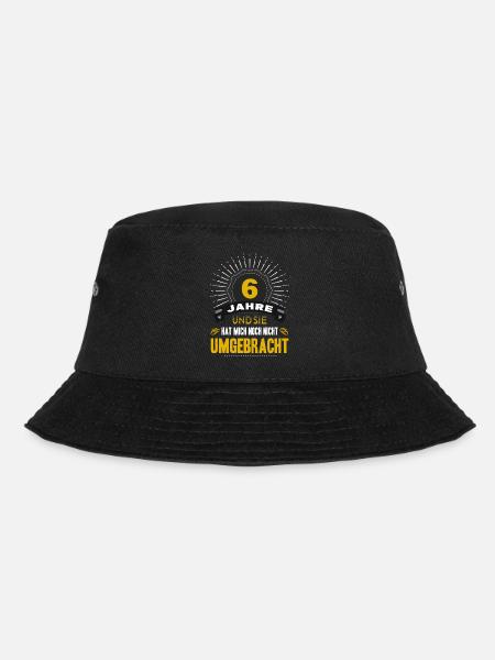 6 Hochzeitstag Mann 6 Jahre Ehe Zuckerhochzeit - Bucket Hat - Schwarz