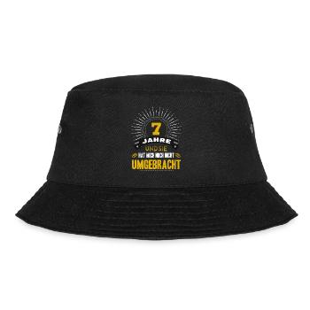 7 Hochzeitstag Mann 7 Jahre Ehe Kupferhochzeit - Bucket Hat - Schwarz - Vorne - Lela (165cm)