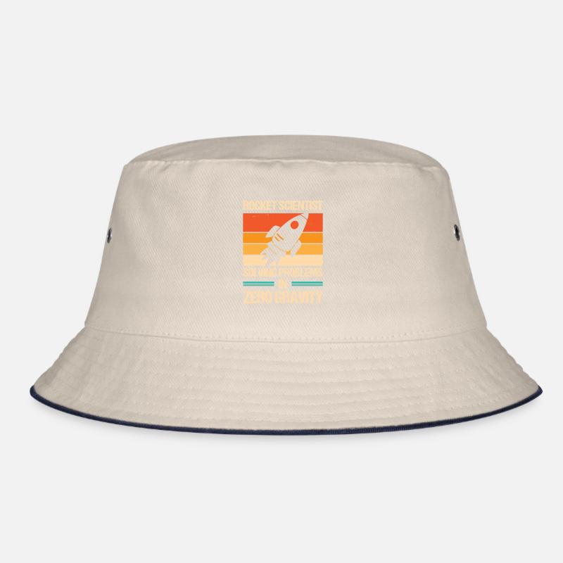 Rocket Scientist Retro Zero Gravitiy Vintage Bucket Hat