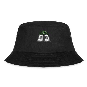 Gift for book lovers with - Bucket Hat - black - Front - Lela (165cm)