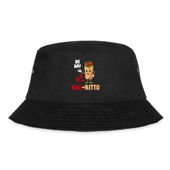 Be My Bae-ritto Burrito Mexican Margarita - Bucket Hat - black - Front - Lela (165cm)