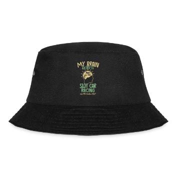 My Brain is 95% Slot Car RC Car Minicar Slot Car - Bucket Hat - black - Front - Lela (165cm)