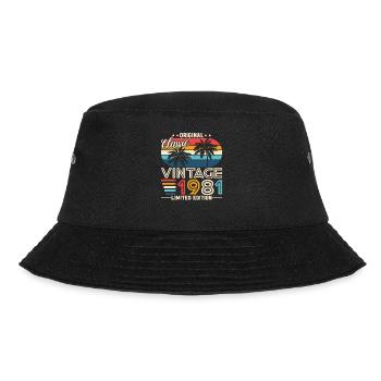 Vintage Legend 1981 - Bucket Hat - Schwarz - Vorne - Lela (165cm)