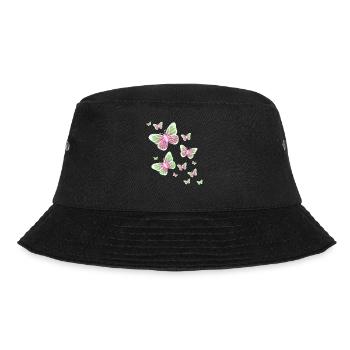 Butterfly, Butterfly, Animal, Colorful, Color - Bucket Hat - black - Front - Lela (165cm)