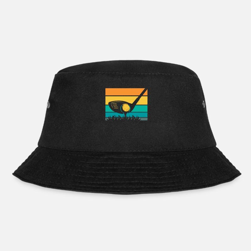 Golf Golfer Golfen - Bucket Hat - Schwarz