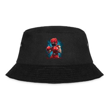 A Cubic Cartoon Pixel Boxer Boxing - Bucket Hat - black - Front - Lela (165cm)