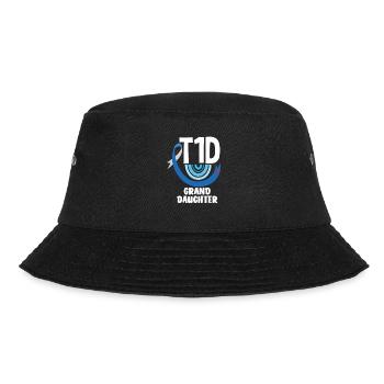 T1D Diabetes Type 1 Diabetic Gift - Bucket Hat - black - Front - Lela (165cm)