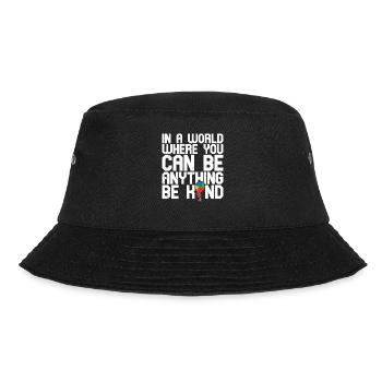 Balloon Autistic Autism thing Puzzle Piece Be Kind - Bucket Hat - black - Front - Lela (165cm)
