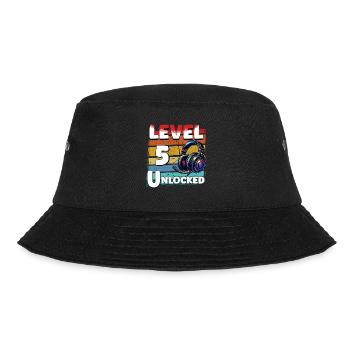 Gaming Anniversaire Niveau 5 Joueur débloqué - Bob - noir - Devant - Lela (165cm)