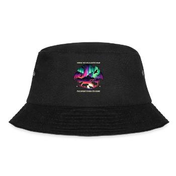 Polarlicht-aurora-verfolger Alaska Wilderness - Bucket Hat - Schwarz - Vorne - Lela (165cm)