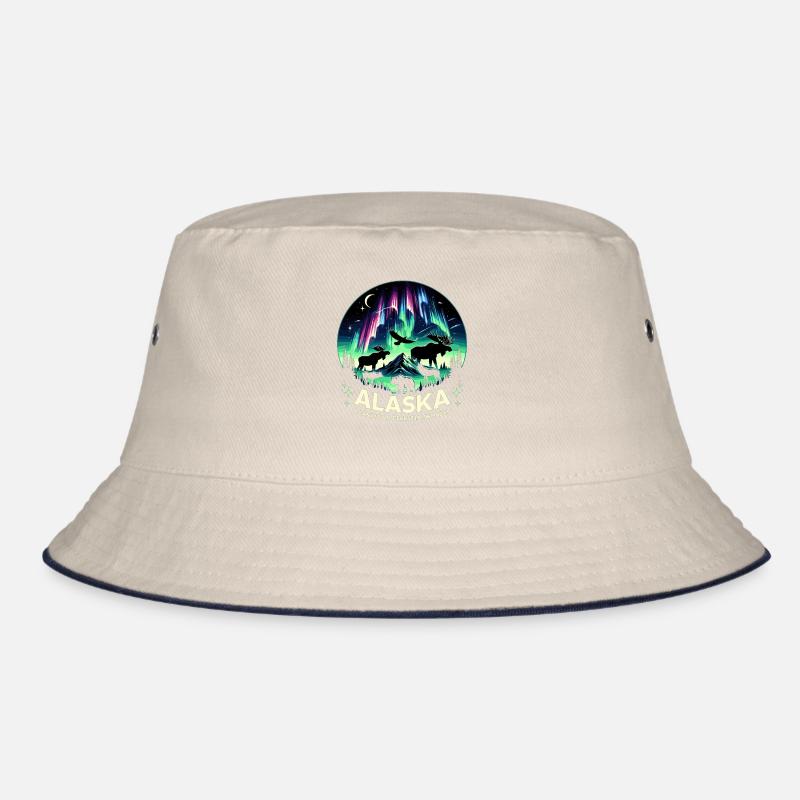 Aurora Aurora Tracker Alaska Wilderness Bucket Hat