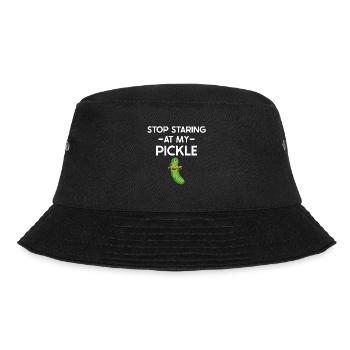 Cucumber Cucumber Food Lover Cucumber Lover - Bucket Hat - black - Front - Lela (165cm)