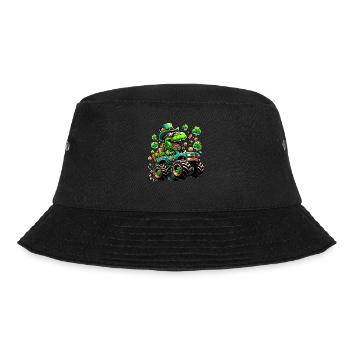 St Patricks jour dinosaure Leprechaun Monster Truck - Bob - noir - Devant - Lela (165cm)