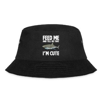 Megalodon Shark Biology Ocean Shark Lover - Bucket Hat - black - Front - Lela (165cm)