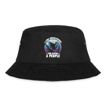 Megalodon Shark Biology Ocean Shark Lover - Bucket Hat - black - Front - Lela (165cm)