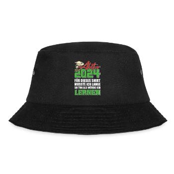 Abitur 2024 Für Dieses Shirt Musste ich Lustiges - Bucket Hat - Schwarz - Vorne - Lela (165cm)