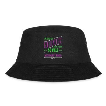 geek schildmaid zusammenhalt spaß - Bucket Hat - Schwarz - Vorne - Lela (165cm)