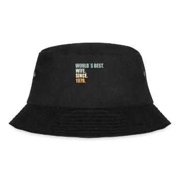 Best wife since 1979 45th wedding anniversary - Bucket Hat - black - Front - Lela (165cm)