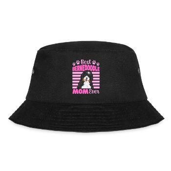 Bernedoodle Dog - Bucket Hat - black - Front - Lela (165cm)