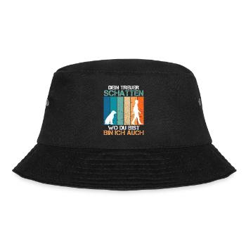 Labrador Besitzer DEIN TREUER SCHATTEN Labrador - Bucket Hat - Schwarz - Vorne - Lela (165cm)