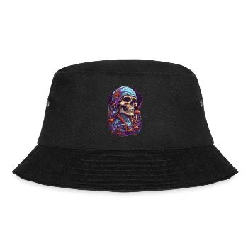 Vivid Colors Music Forest Mushrooms Psychedelic - Bucket Hat - black - Front - Lela (165cm)