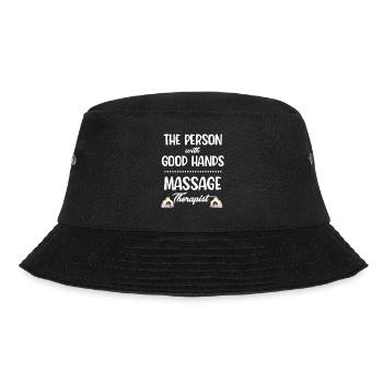 The Person with the Good Hands Massage Therapist - Bucket Hat - black - Front - Lela (165cm)