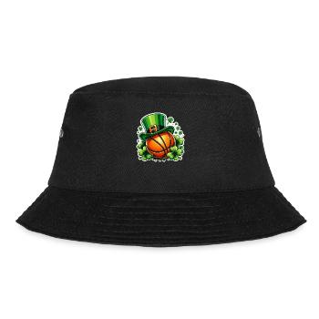 Basketball Clover St Patricks Day Basketballer - Bucket Hat - black - Front - Lela (165cm)