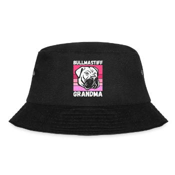 Bullmastiff Granny Dog Owner Gift - Bucket Hat - black - Front - Lela (165cm)