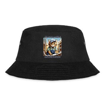 CAT INSTALLER - Bucket Hat - black - Front - Lela (165cm)
