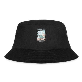Future Dad Sleepless Nights Ahead - Bucket Hat - black - Front - Lela (165cm)