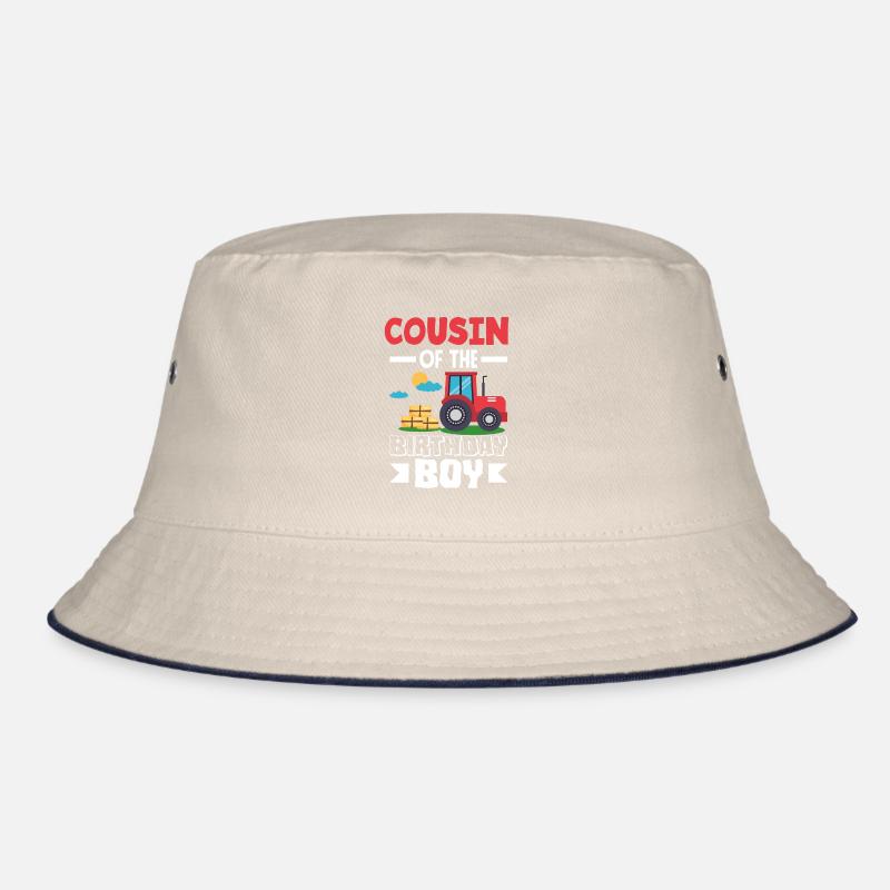 Cousin from Birthday Boy Tractor Bucket Hat