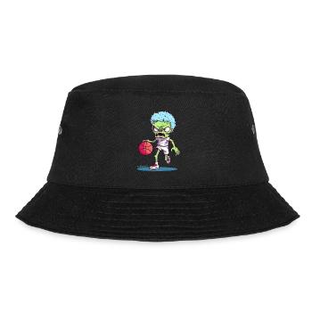 Lustiger Bonbon-Farben Zombie Basketball Spieler - Bucket Hat - Schwarz - Vorne - Lela (165cm)