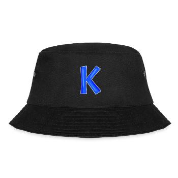 Letter K - Initial letter K - Bucket Hat - black - Front - Lela (165cm)