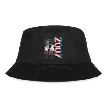 Limited Edition Since 2007 Birthday Vintage 2007 - Bucket Hat - black - Front - Lela (165cm)