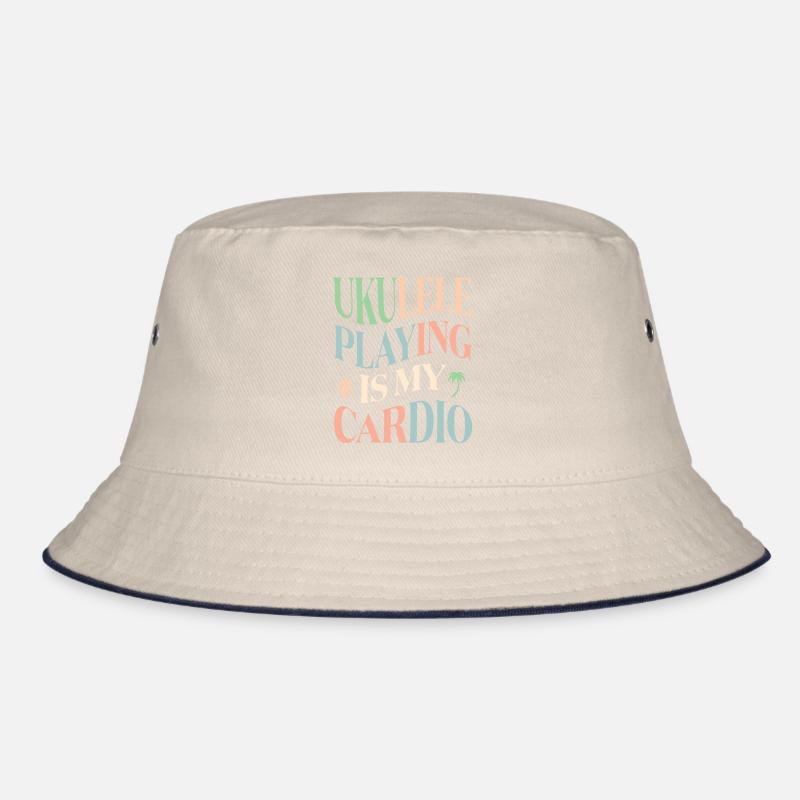 Ukulele playing is my cardio Bucket Hat