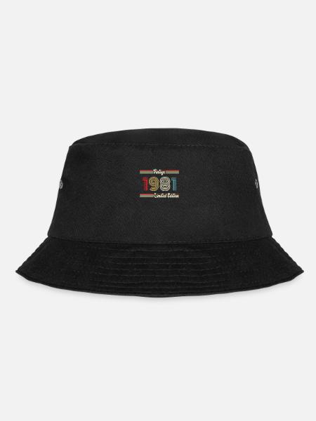 1981 Birthday Vintage Limited Edition - Bucket Hat - black