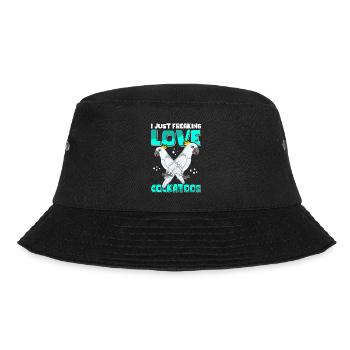 Cockatoo Parrots Cockatoo Cockatoos Gift - Bucket Hat - black - Front - Lela (165cm)