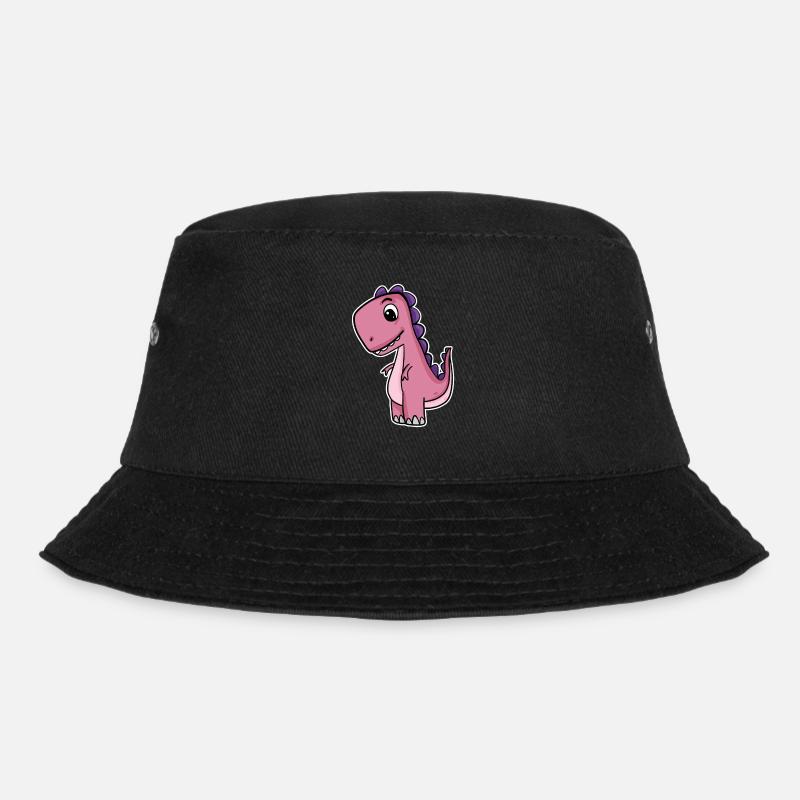 Dino Dinosaurier - Bucket Hat - Schwarz