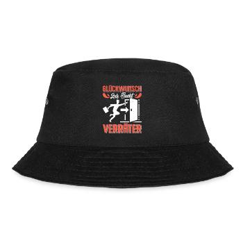 Glückwunsch zur Flucht VERRÄTER Abschied - Bucket Hat - Schwarz - Vorne - Lela (165cm)