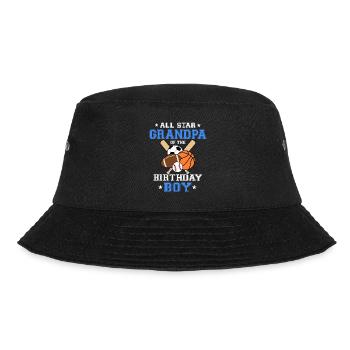 All-Star-Opa von The Birthday Boy Sports - Bucket Hat - Schwarz - Vorne - Lela (165cm)