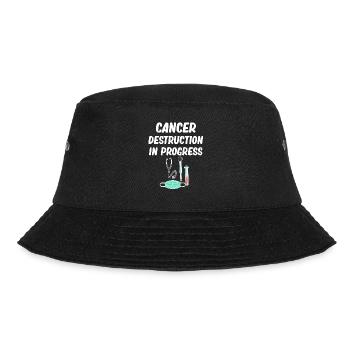 Krebszerstörung Im Gange Lustige Onkologen-chemo - Bucket Hat - Schwarz - Vorne - Lela (165cm)