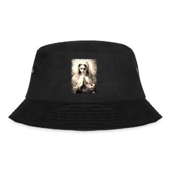Jungfrau Maria Jesus Bibel christliche Religion christlich - Bucket Hat - Schwarz - Vorne - Lela (165cm)