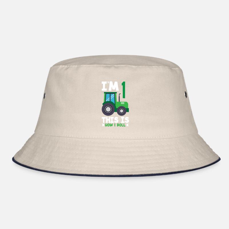 1. Geburtstag Traktor 1 Jahr Geburtstagsshirt Bucket Hat