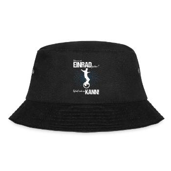 Einrad fahren - Bucket Hat - Schwarz - Vorne - Lela (165cm)