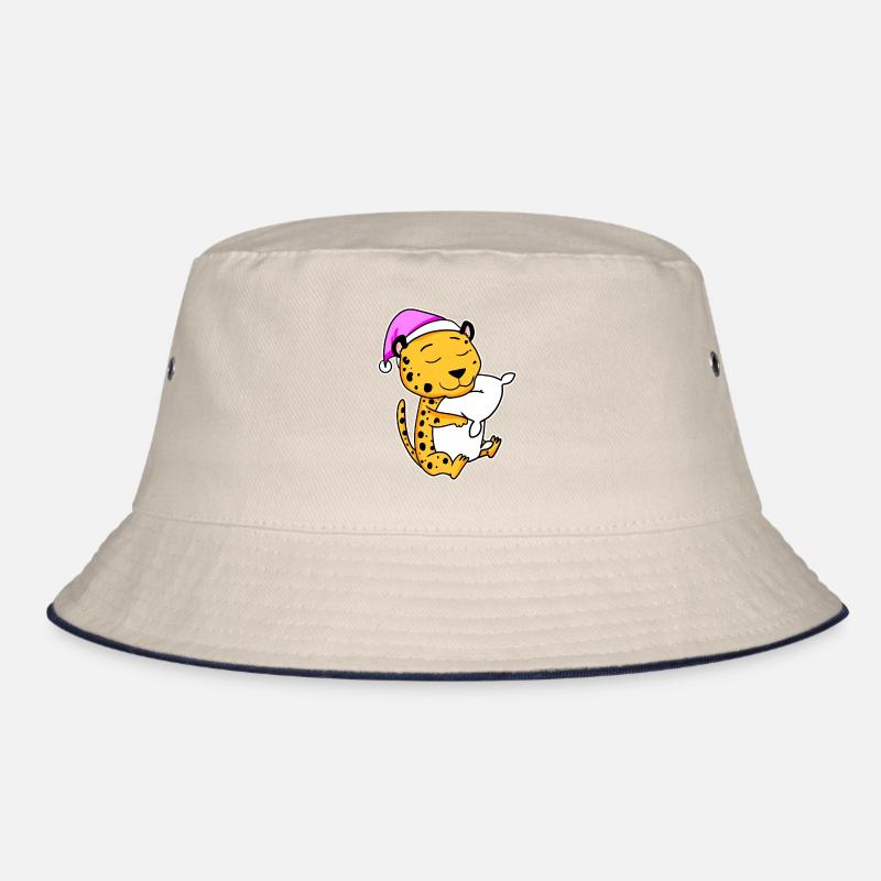Gepard Müde Ausschlafen Schlafen Mädchen Bucket Hat