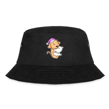 Dog Tired Sleeping Sleeping Girl - Bucket Hat - black - Front - Lela (165cm)