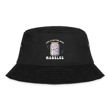 LIFE IS BETTER WITH MARBLES Play Marble - Bucket Hat - black - Front - Lela (165cm)