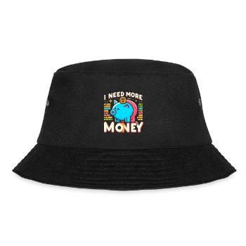I Need More Money 5 - Bucket Hat - black - Front - Lela (165cm)